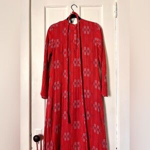 Ace & Jig Patti Dress Red Jolie Long Sleeve